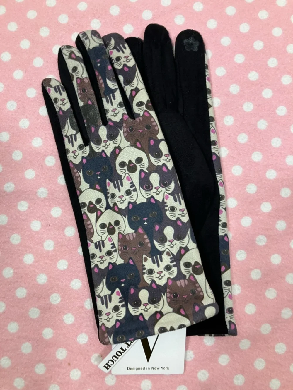 V Smart Touch Cat Gloves 7 - Medium